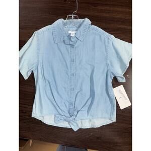 Nordstrom Denim Style Top- size youth medium